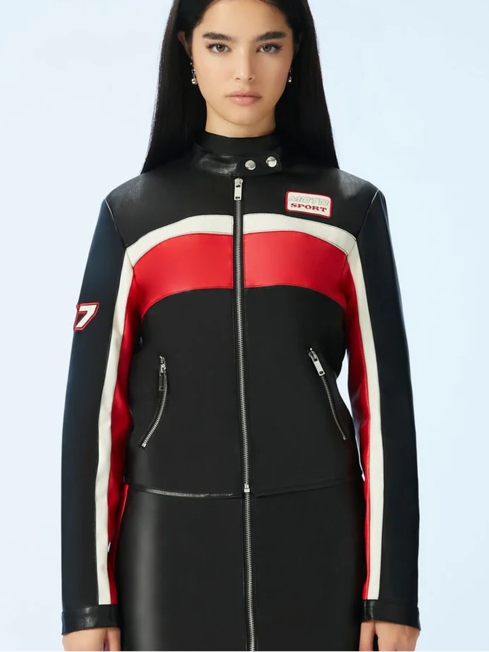 Forever 21 Sports Leather Jacket